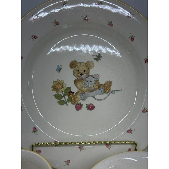 Teddy by Mikasa CC018 Fine 3-Piece Child’s Place Setting – Plate, Bowl & Mug - Picture 5 of 11